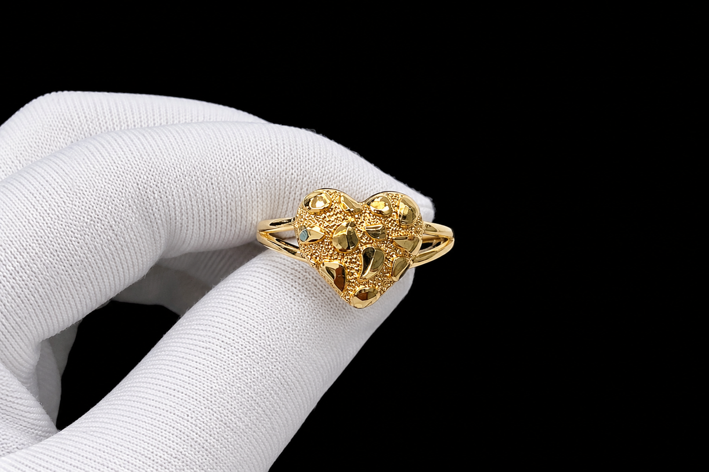 Heart nugget 2.0 ring
