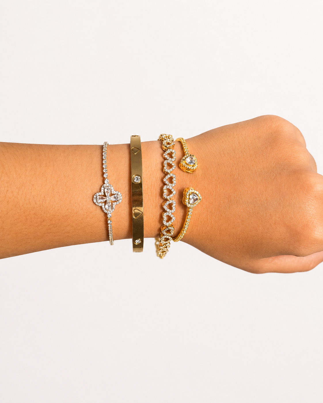 Luxe Bracelet Stack – 4 Piece Set