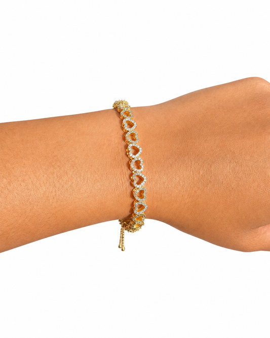 Linked Hearts Bracelet