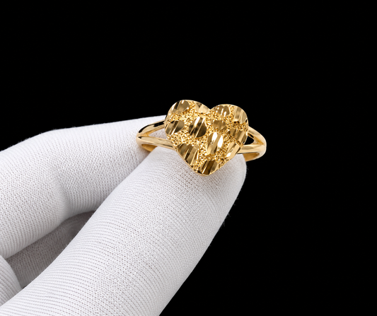 Heart Nugget ring